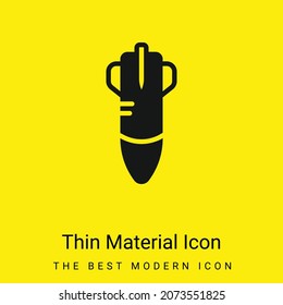 Bomb minimal bright yellow material icon