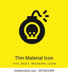 Icono mínimo de material amarillo brillante