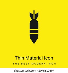 Icono mínimo de material amarillo brillante