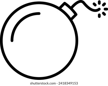Icono de la industria de la minería de bombas con estilo de contorno negro. potencia, tecnología, blanco, metal, peligro, limpio, electricidad. Ilustración vectorial