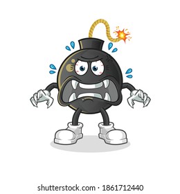 vector monstruo de la bomba. personaje de caricatura