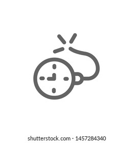 Bomb o'clock icon. Element of simple icon