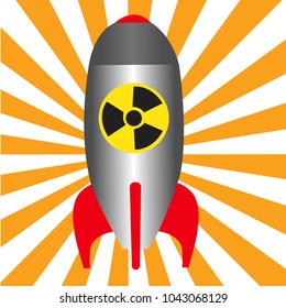 bomb orange and white background