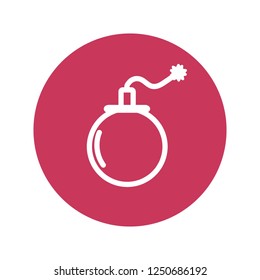 Bomb outline icon