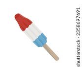 Bomb Pop Ice Popsicle Illustration Logo