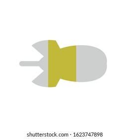 bomb simple clip art vector illustration