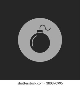 bomb simple vector icon