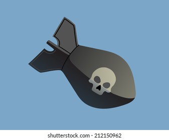 bomb with skull