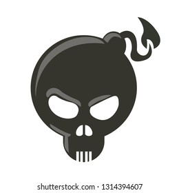 bomb skull icon