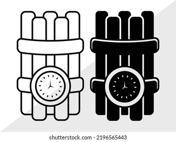Bomb SVG Printable Vector Illustration