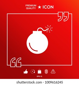 Bomb symbol icon
