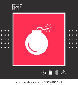 Bomb symbol icon