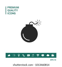 Bomb symbol icon