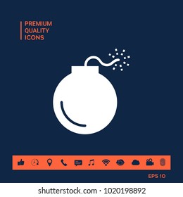 Bomb symbol icon