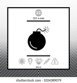 Bomb symbol icon