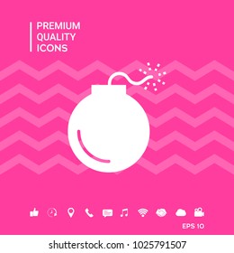 Bomb symbol icon