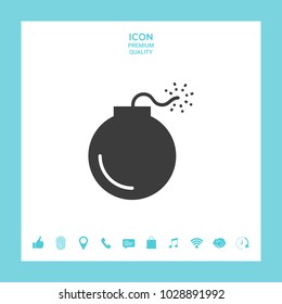 Bomb symbol icon