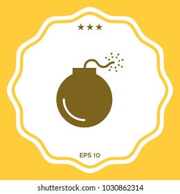 Bomb symbol icon