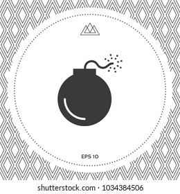 Bomb symbol icon
