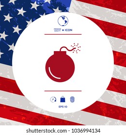 Bomb symbol icon