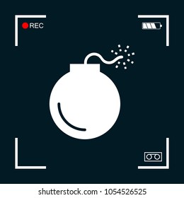 Bomb symbol icon