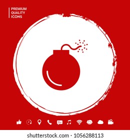 Bomb symbol icon