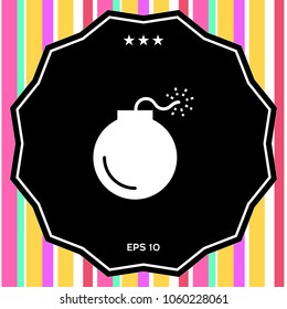 Bomb symbol icon