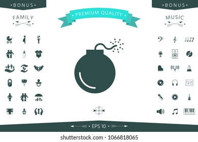 Bomb symbol icon