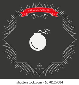 Bomb symbol icon