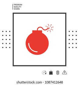 Bomb symbol icon