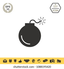 Bomb symbol icon