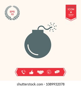 Bomb symbol icon