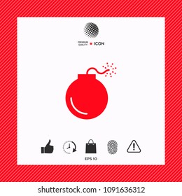Bomb symbol icon
