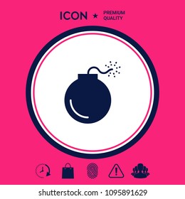 Bomb symbol icon