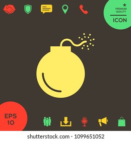 Bomb symbol icon