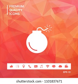 Bomb symbol icon