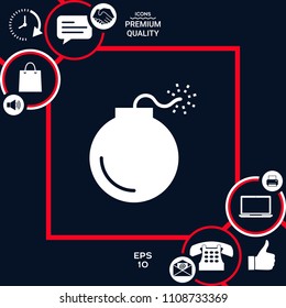 Bomb symbol icon