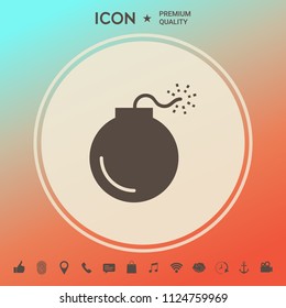 Bomb symbol icon