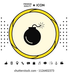 Bomb symbol icon