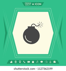 Bomb symbol icon