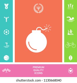 Bomb symbol icon