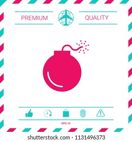 Bomb symbol icon