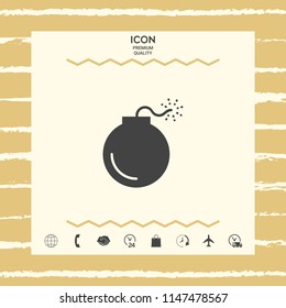 Bomb symbol icon