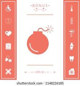 Bomb symbol icon