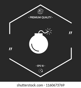 Bomb symbol icon