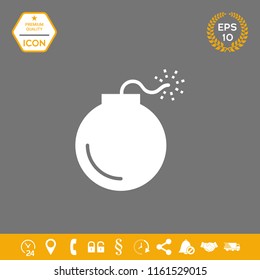 Bomb symbol icon