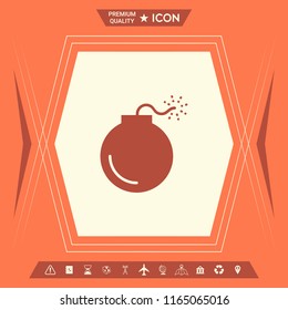 Bomb symbol icon