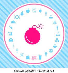Bomb symbol icon