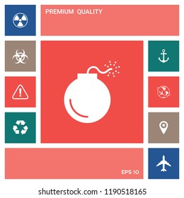 Bomb symbol icon