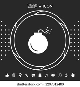Bomb symbol icon